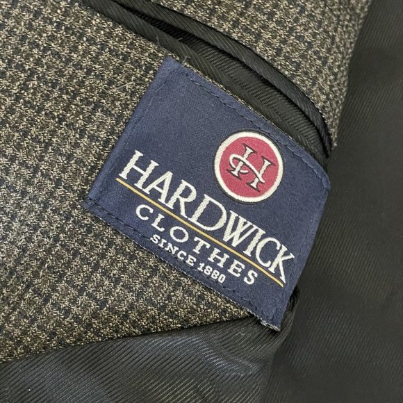 NWT Vintage Hardwick 3 Button Blazer Men’s Gray Brown Wool Blend‎ 44 Long Madmen - Picture 8 of 12